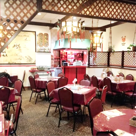 The restaurant's dining room